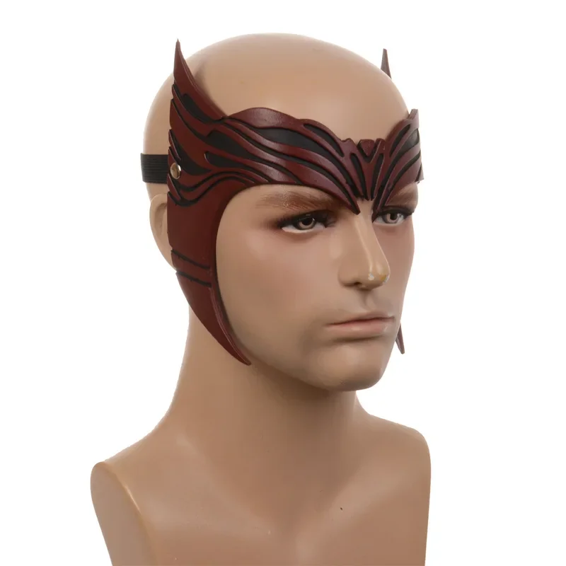 فيلم القرمزي الساحرة واندا تأثيري أغطية الرأس زي ماكسيموف لينة بولي تاج قناع غطاء الرأس حفلة الهالوين تيارا هدية الدعامة @ 0Z *