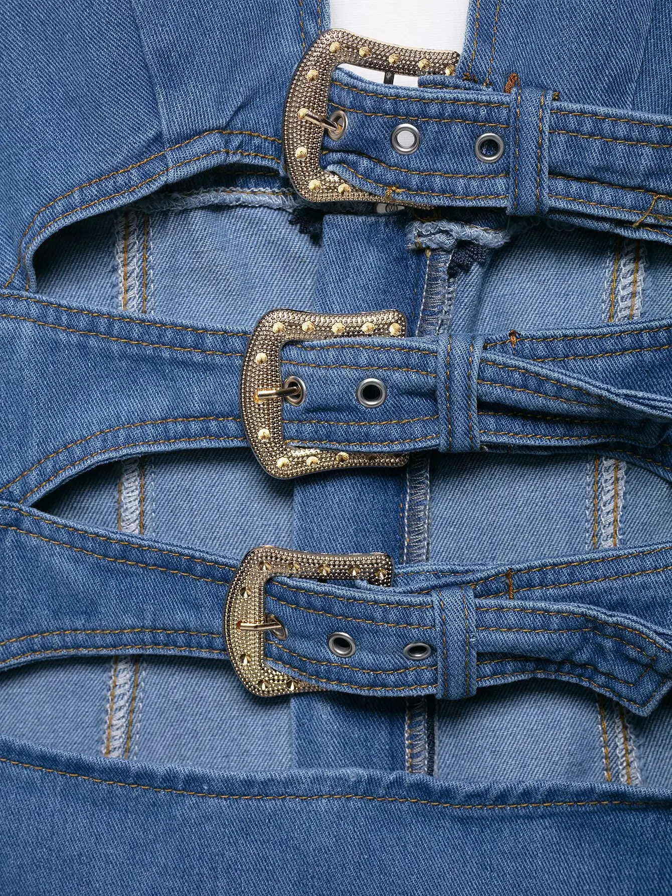 2025 nouveau été femmes décontracté mode confortable sexy creux licou cou col en v dos nu mini robe en jean