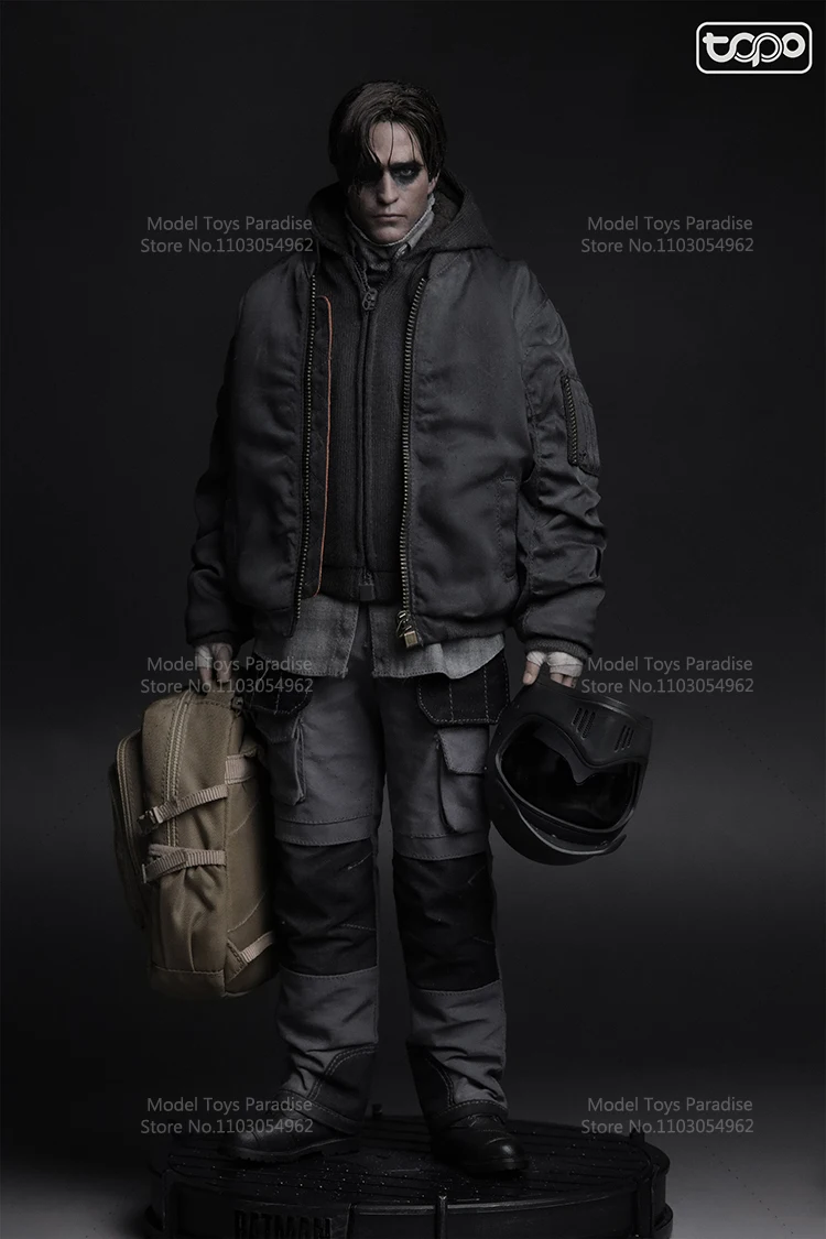 توبو ستوديو TP019 1/6 باتمان الجندي الدراجات الملابس مجموعة تأثيري 2022 باتينسون رينجرز مع الجسم صالح 12 بوصة عمل الشكل رئيس #4