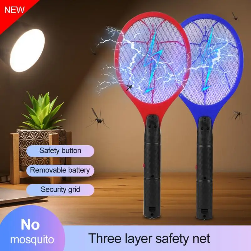 Fly Killer Insect Fly Swatter Handheld Anti Mosquito Repellent Bedroom Insects Racket For Electric Mosquitoes Portable Killler