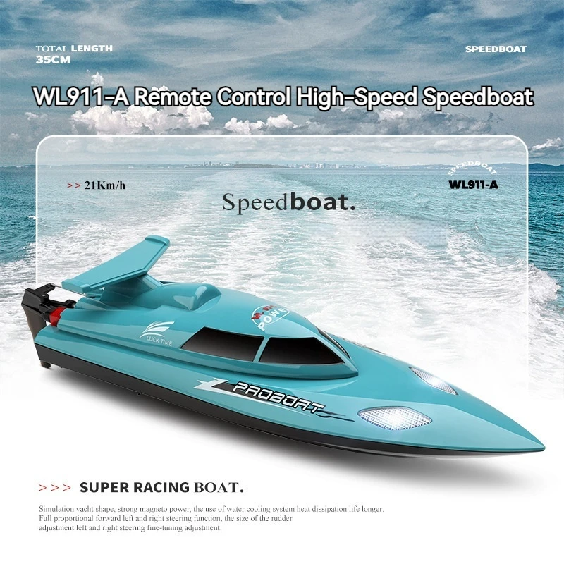 

Weili Wl911-A Remote Control High-Speed Ship Water Cooling System Can Automatically Straighten The Model Rc Speedboat Toy Gift