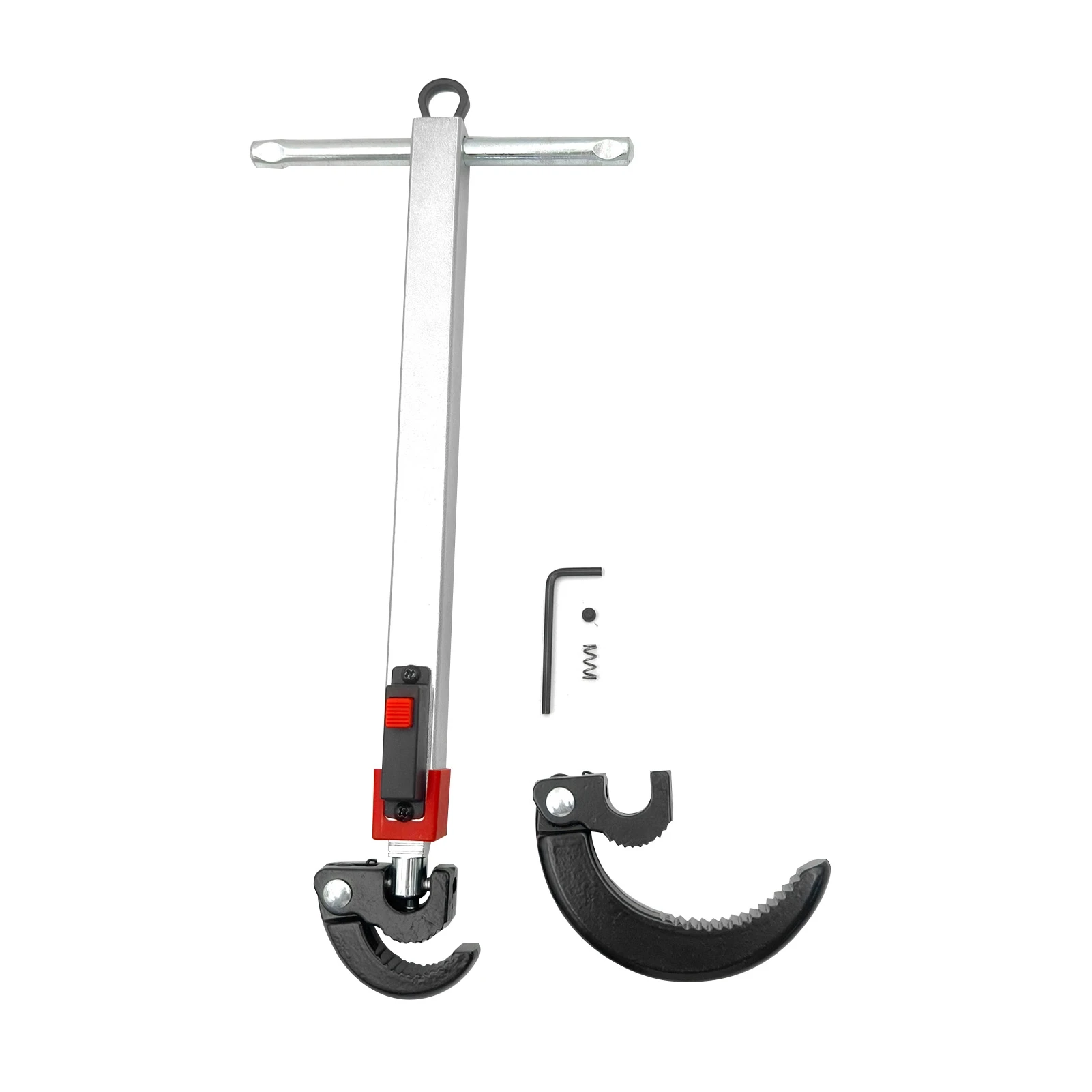 

10 to 17in Telescoping Basin Wrench Cr V Steel 180° Rotatable Sink Faucet Wrench with 1.25 to 2.5in 0.39 to 1.25 Jaw Capacity