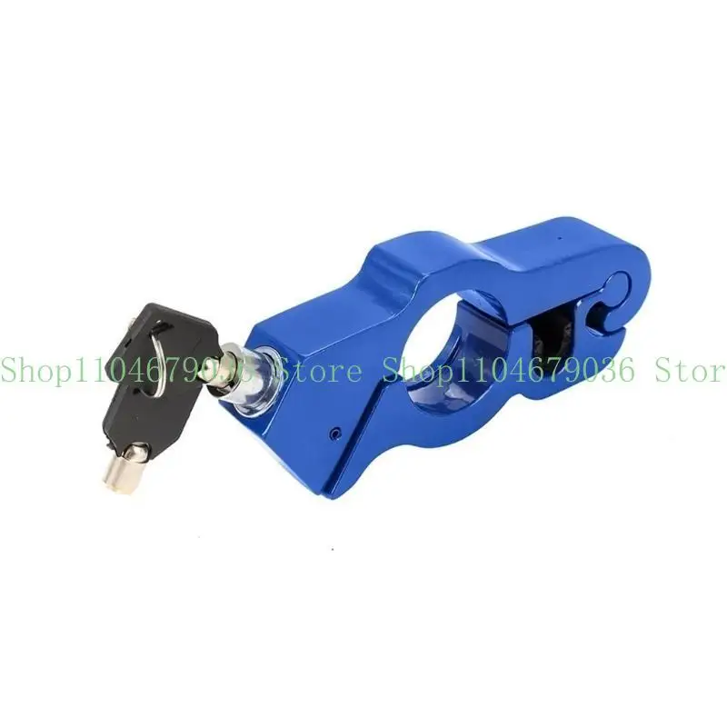 652F Motorcycle Anti Theft Device Aluminum Handlebar Safety Lock Compact Motorcycle Lock Simple Installation for Travel