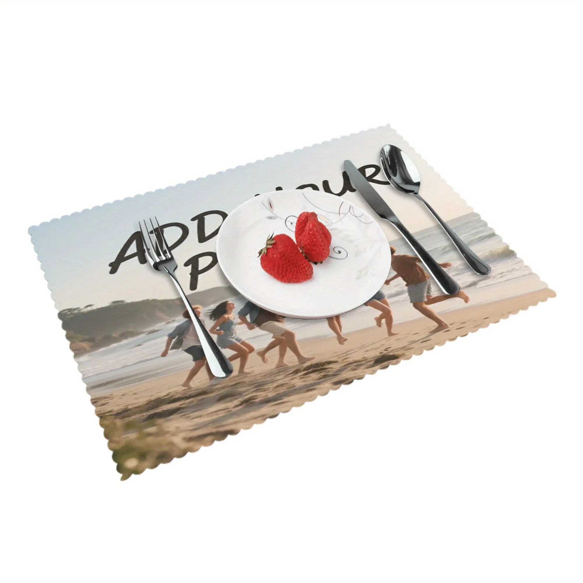 Custom Logo/Text/Pattern Placemats, Personalized Photo Placemats, Western-Style Placemats, Premium Custom Photo Placemats