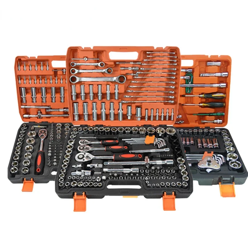 37pcs Carbon Wrench Set Steel Mirror Socket Combination Set Durable Ratchet Combination Tool Auto Repair Tool Accessory