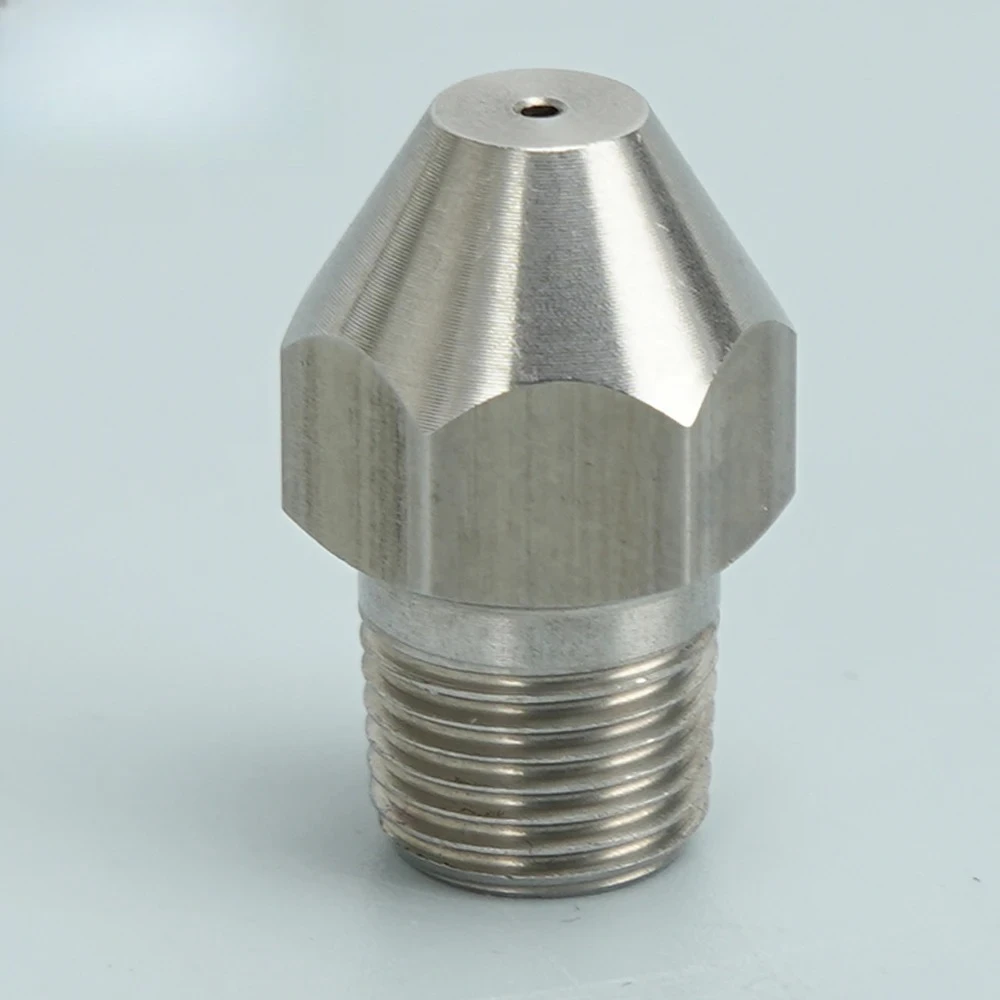 SS304 Universal Linear Nozzle 0 Degree Liquid Column Flow Tip High Pressure Cleaning Cutting Cone Nozzle 1/8
