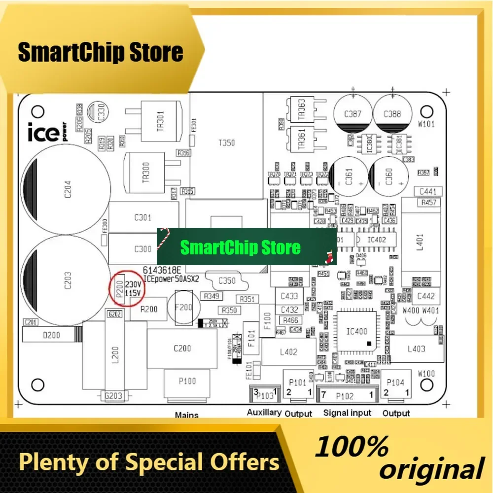 SmCpIce50asx2 Stereo Dual Channel Digital Power Amplifier Finished Board Icepower Amplifier Module Board
