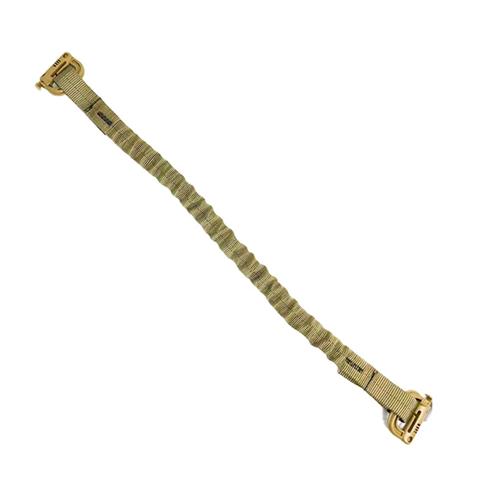 屋外戦術多目的ダブルバックル弾性ロープ固定リング固定スリング