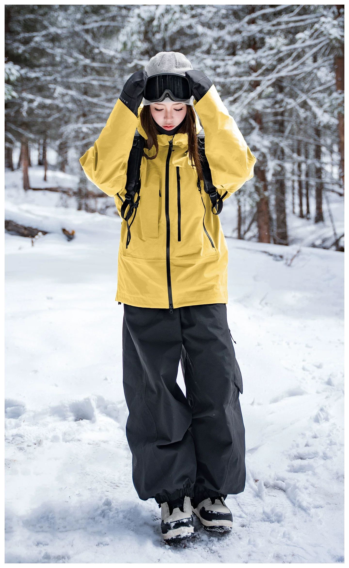 John Snow 2026 Unisex Snowboardjacke im Amerikanischen Stil Professionelle Wasserdichte Winddichte Thermische Winter-Skijacke für Männer & Frauen – Detail 30