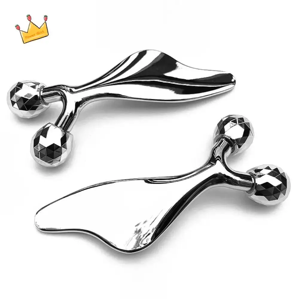 2 IN 1 Gua Sha Massage Werkzeug Abnehmen Gerät 360 Drehen 3D Roller Gesichts Massager Straffung Dünne Gesicht gesicht Hautpflege Werkzeug