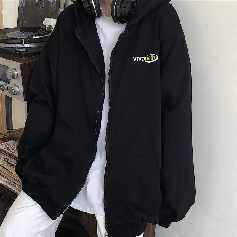 

Утепленный женский свитшот в винтажном японском стиле, осенне-зимняя верхняя одежда, корейская версия, открытый кардиган, модный тренд INS