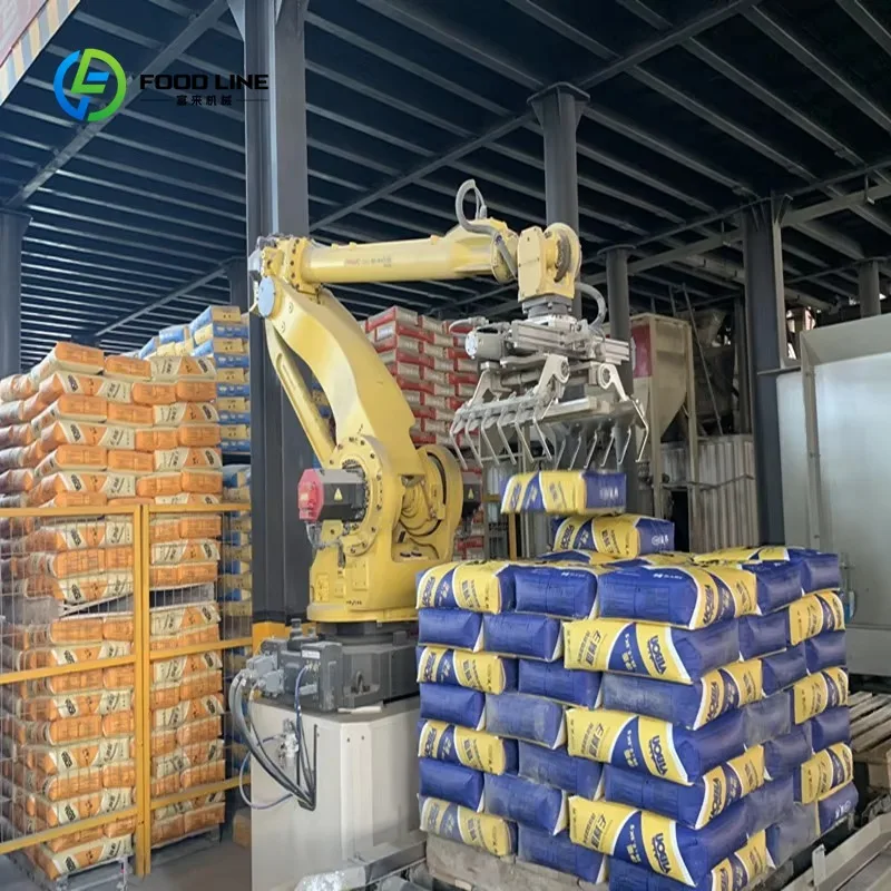 Customized Automatic Forklift Pallet Stacker Robot Palletizer for Paper & Plastic Auxiliary Packaging Machine