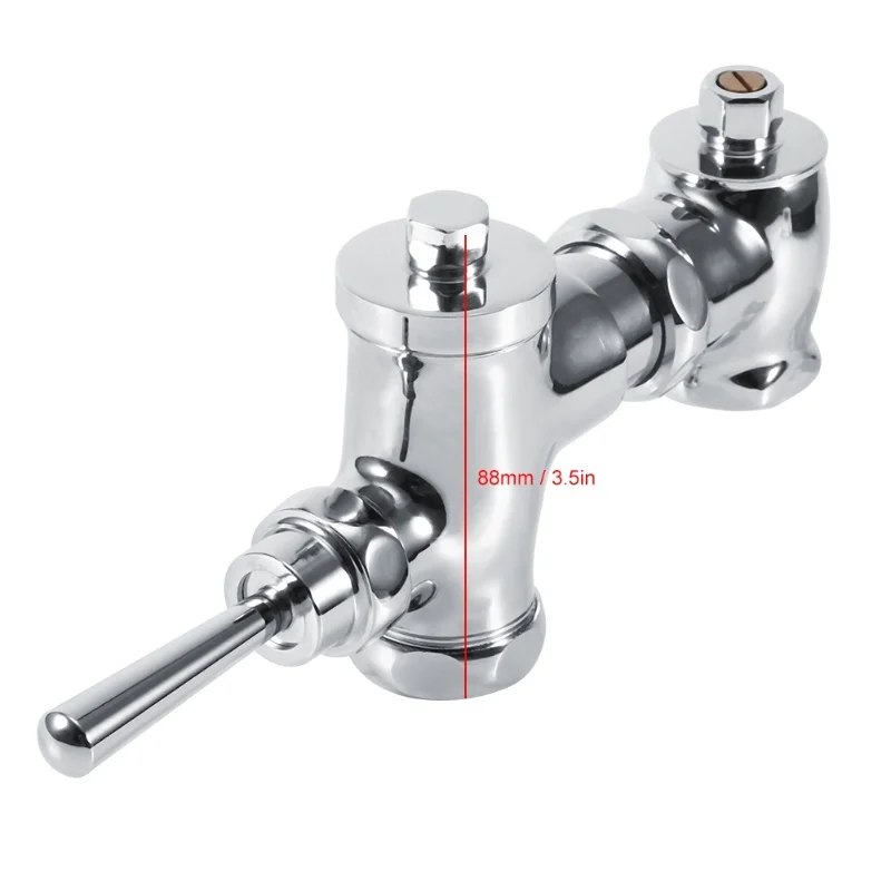 G1in صمام تدفق مبولة قابل للسحب صمام تنظيف من نوع الضغط اليدوي للحمام المرحاض #5