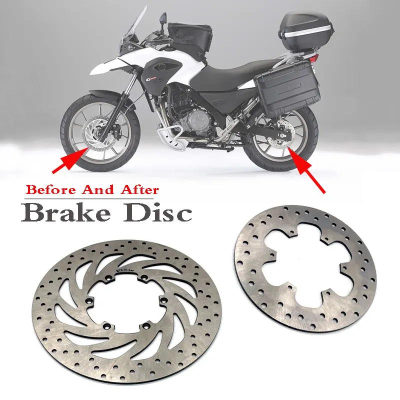 Motorcycle Front Rear Brake Disc Rotors Fit For BMW F650 F 650 1993-2003 F650GS Dakar 650 1999-2008 F650CS 00-07 G650GS 09-15