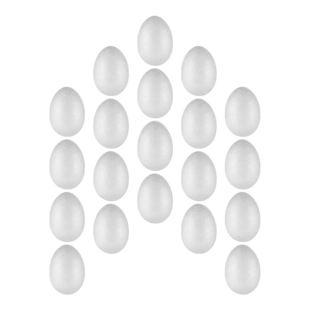 

20Pcs Foam Eggs Easter Painting Craft DIY Decorative Festival Home Classroom Decoration Developmental Activity Supplies