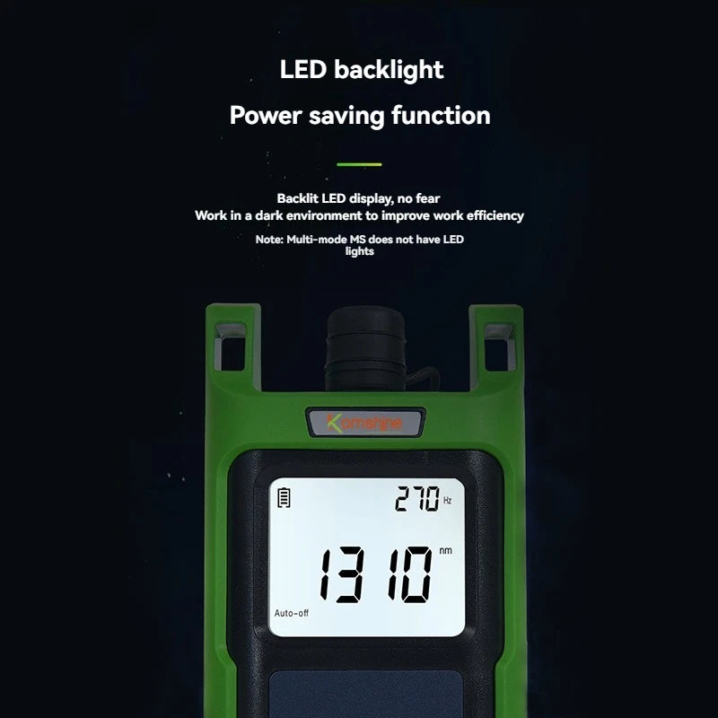 KomShine KLS-35 Fiber Optic Light Source Single Mode 1310/1550nm and Multimode 850/1300nm Handheld Fiber Optic Tools SM MM