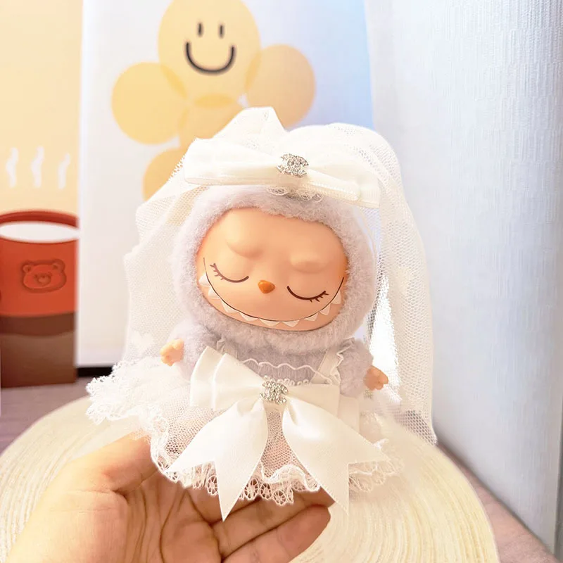 

Labubu Doll Clothes Wedding Dress 15/17cm Labubu I II Idol Dolls Clothes Sitting Party Accessories DIY Gifts