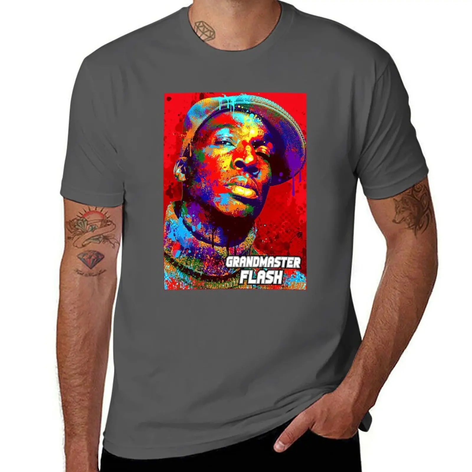 

Series Flash 5 Classic Grandmaster T-Shirt Plus Size Summer Casual T-Shirt