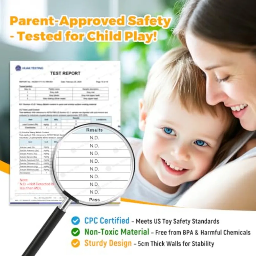 Piscina di Palline Extra Large per Bambini 51 x 11,8 Pollici, Vasca di Palline Morbide in Schiuma per Neonati - Nera