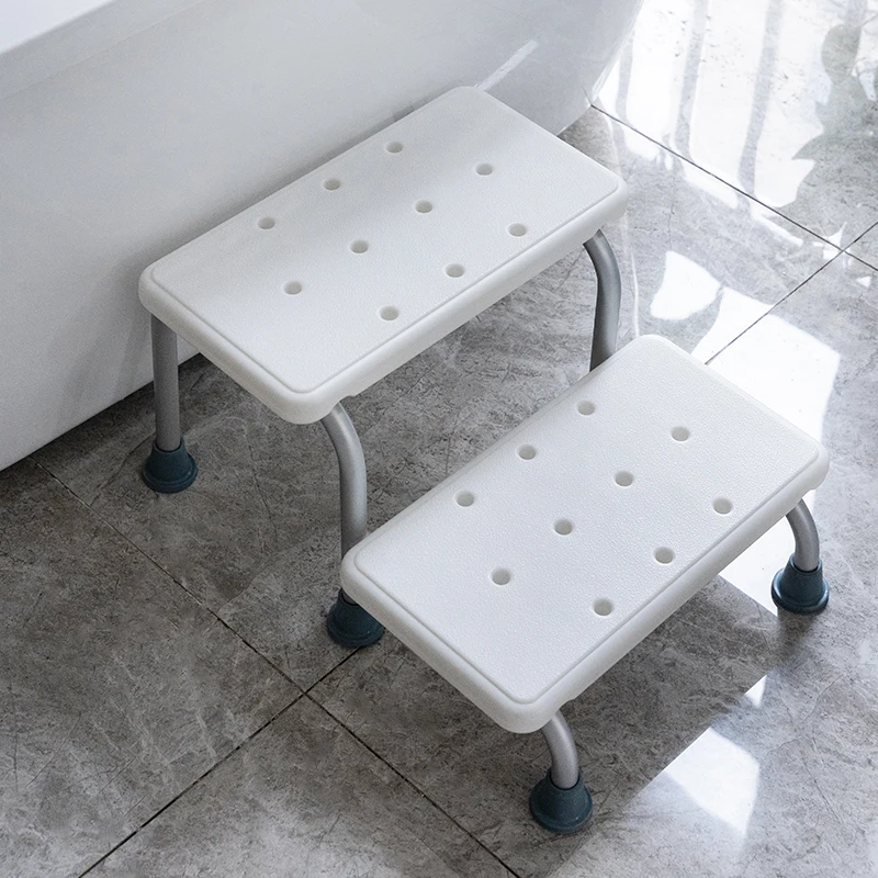 

Ступеньки из алюминиевого сплава, табурет для душа, табуретки для ног для детской ванной комнаты, сиденье для душа для пожилых людей, нескользящая подставка для ног для ванны