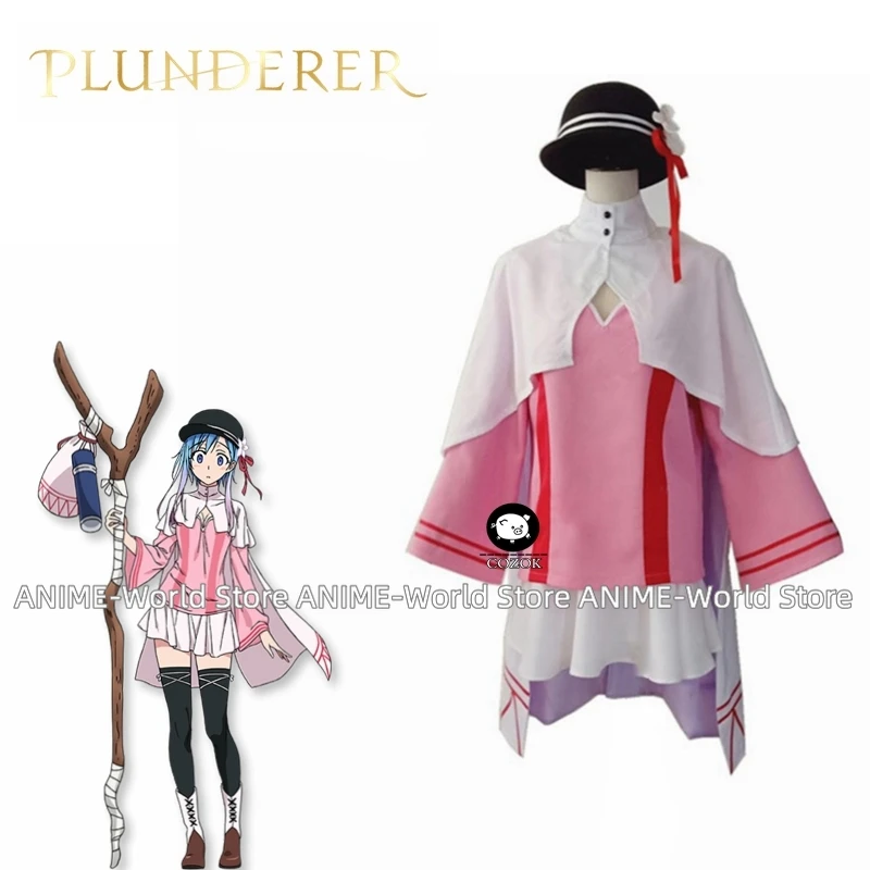 New Anime Plunderer Hina Cosplay Costume Uniform Fancy Party Dress Halloween Carnival Xmas Costumes for Women Girls Custom Made