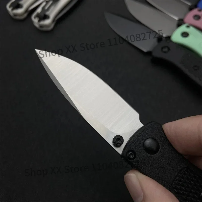 BM 533 Folding Pocket Knife Ultra Lightweight Nylon Fibre Handles Camping Outdoor Kitchen Hiking Fruits Hand Knives EDC Multiool