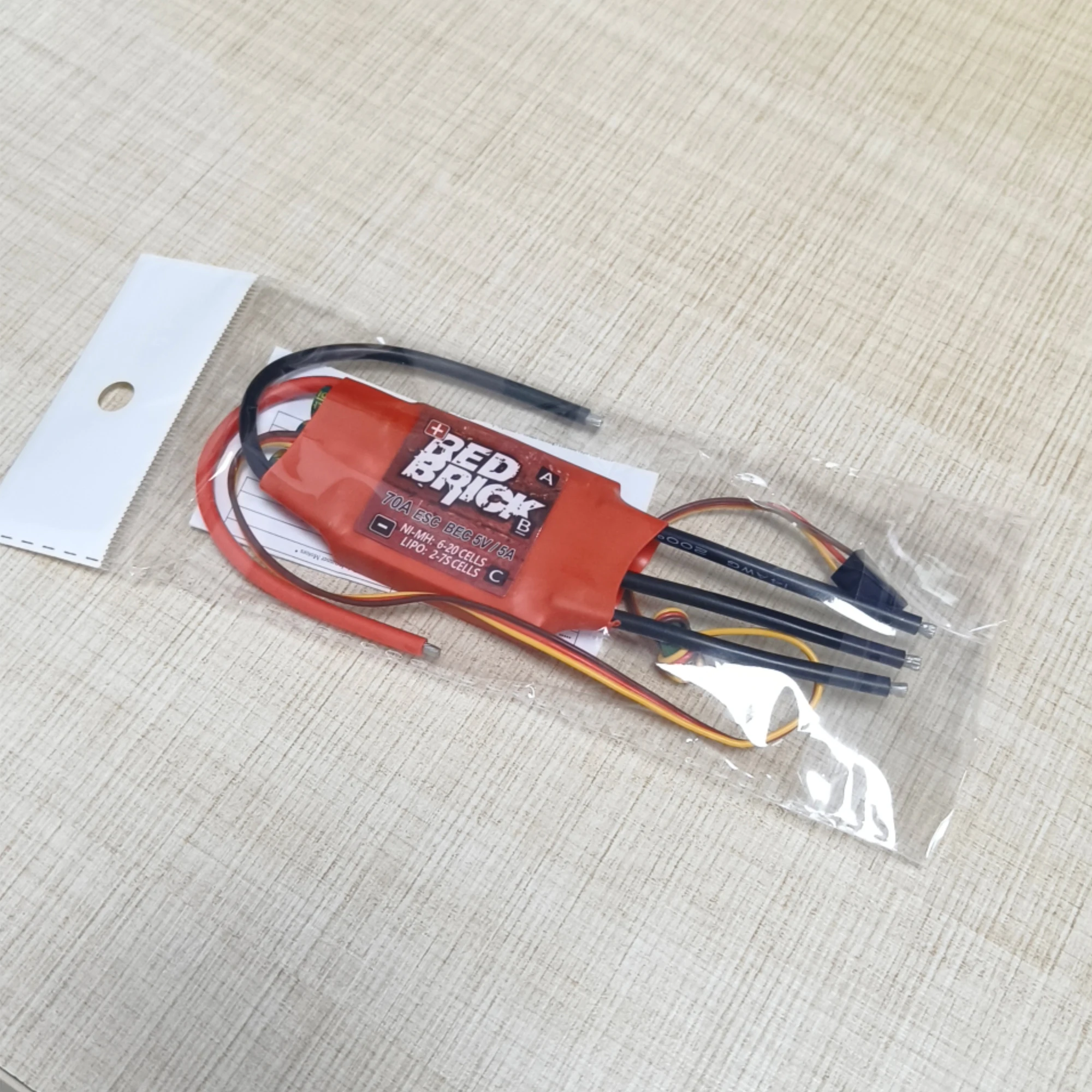 Rode Baksteen Borstelloze Electronic Speed Controller 200A125A 100A 80A 70A 50A Esc 5V/5A 5V/3A bec Voor Schip Model Onderdelen
