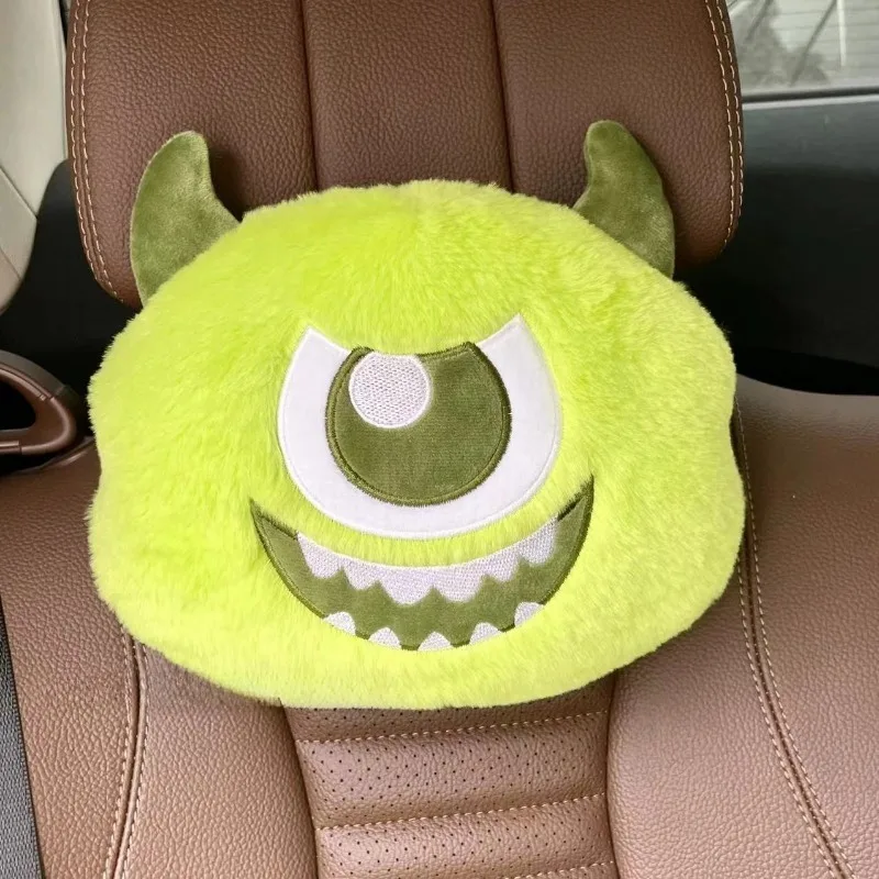 Disney James P. Sullivan Mr.Q Cartoon Cute Kawaii Plush Car Pillow Personalized Creative Anime Movie Seat Belt Shoulder Cover