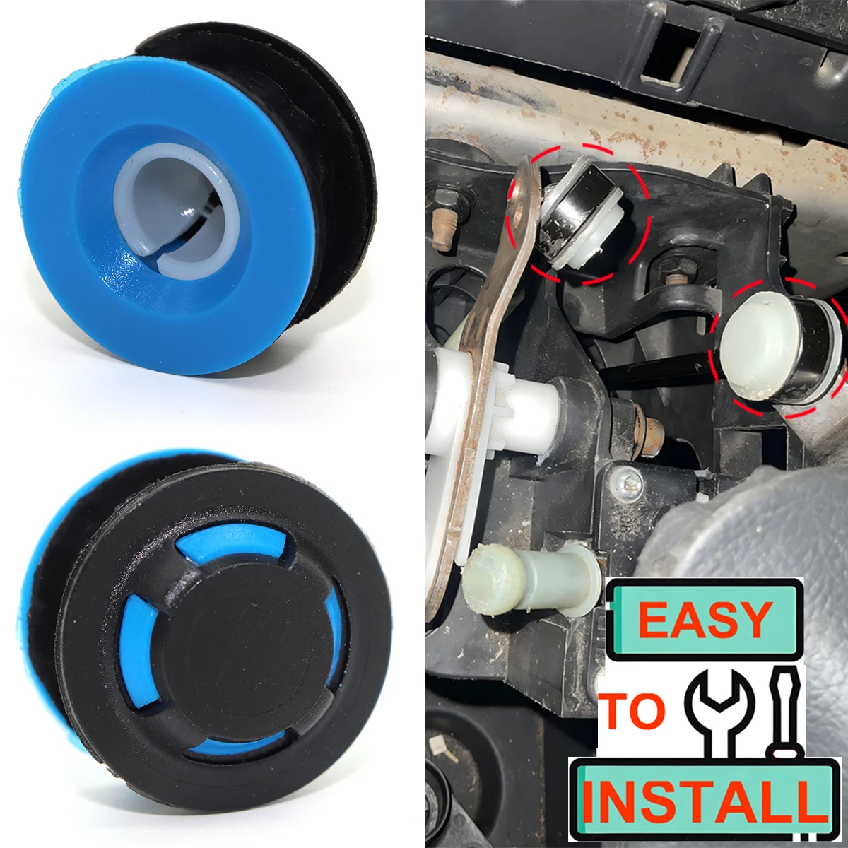 

2pc Manual Transmission Gear Shift Cable Linkage End Rod Bushing Gearbox Shifter lever Connector For Toyota Proace Lancia Phedra