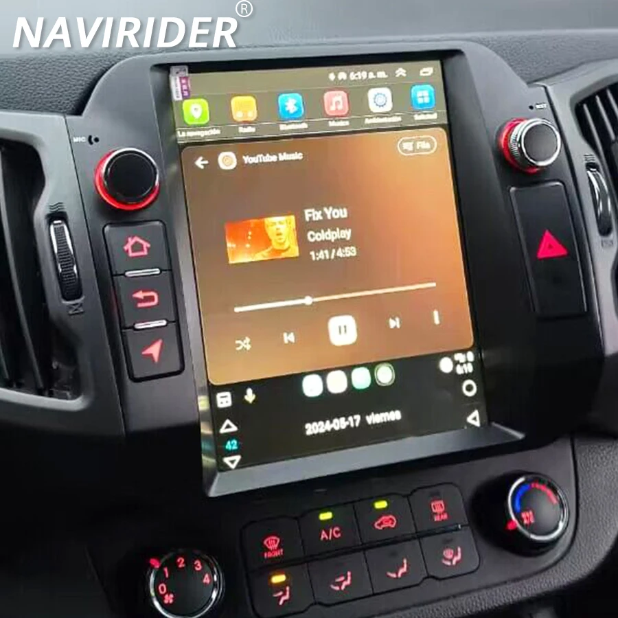 

2Din Android Tesla экран для Kia Sportage R 2014 2015 256 ГБ автомобильное мультимедийное радио видеоплеер Carplay GPS Авторадио головное устройство