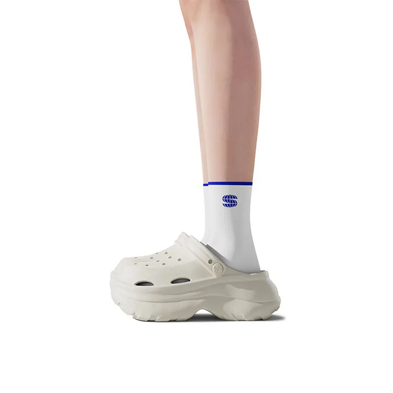 Man Women Garden Shoes 5.0cm Thick Soles Slippers Height Increase Outdoor Beach Slippers 2024 DIY Hole Summer Couple Sandals