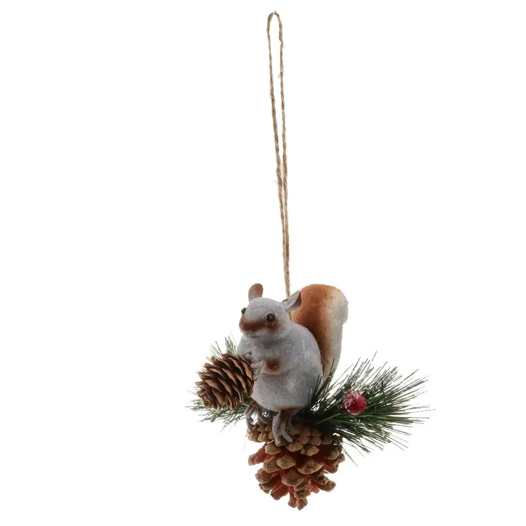 Keychain with nut cute decorative figure, gift or as Christmas tree decoration