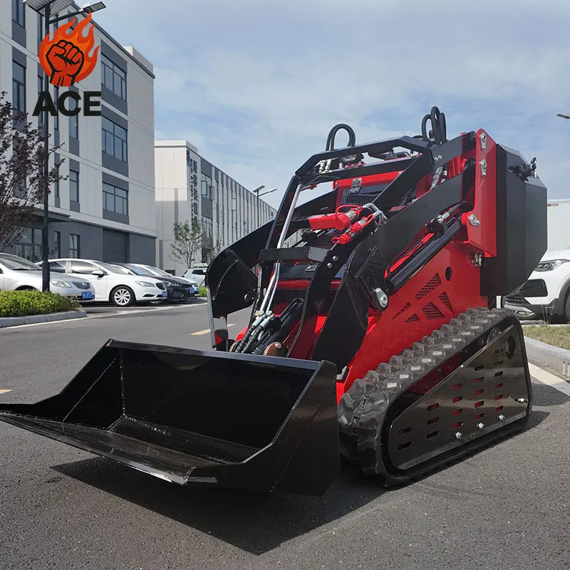 

customized 1000kg wheel loader skid steer EPA Engine Diesel small skid steer loader Kubota engine mini loader with excavator