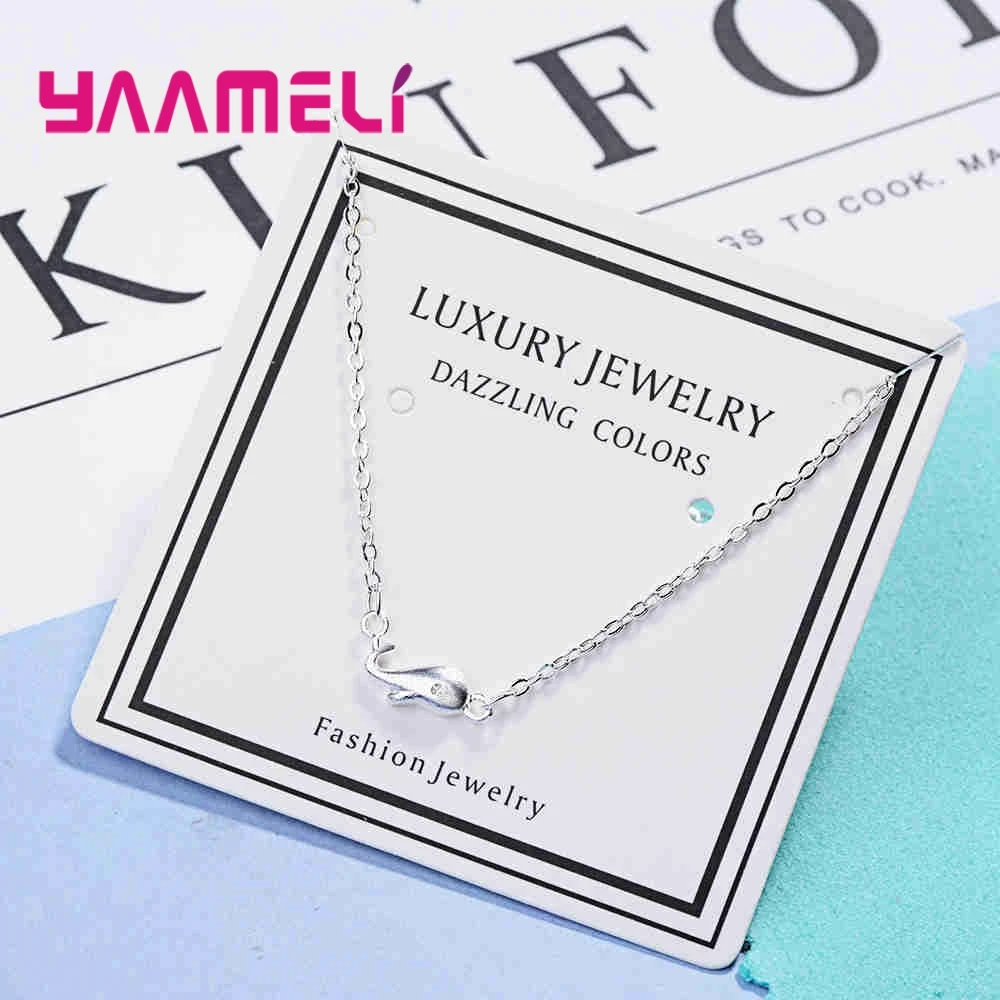Cute Sweet 925 Sterling Silver Little Whale Adjustable Bracelets for Women Girls Anniversary Wedding Party Fashion Jewelry Gifts