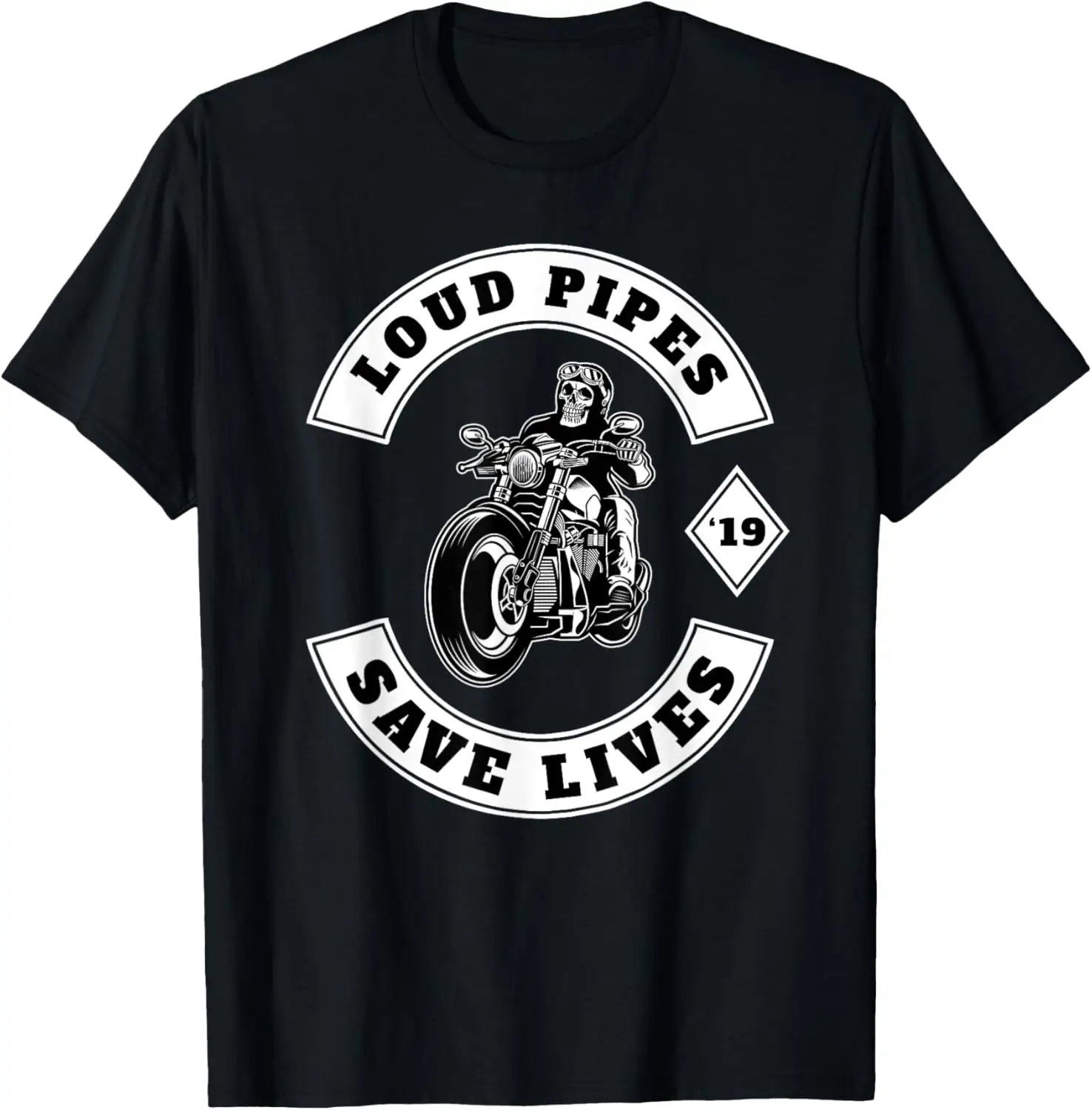 Loud Pipes Save Lives — байкерская футболка