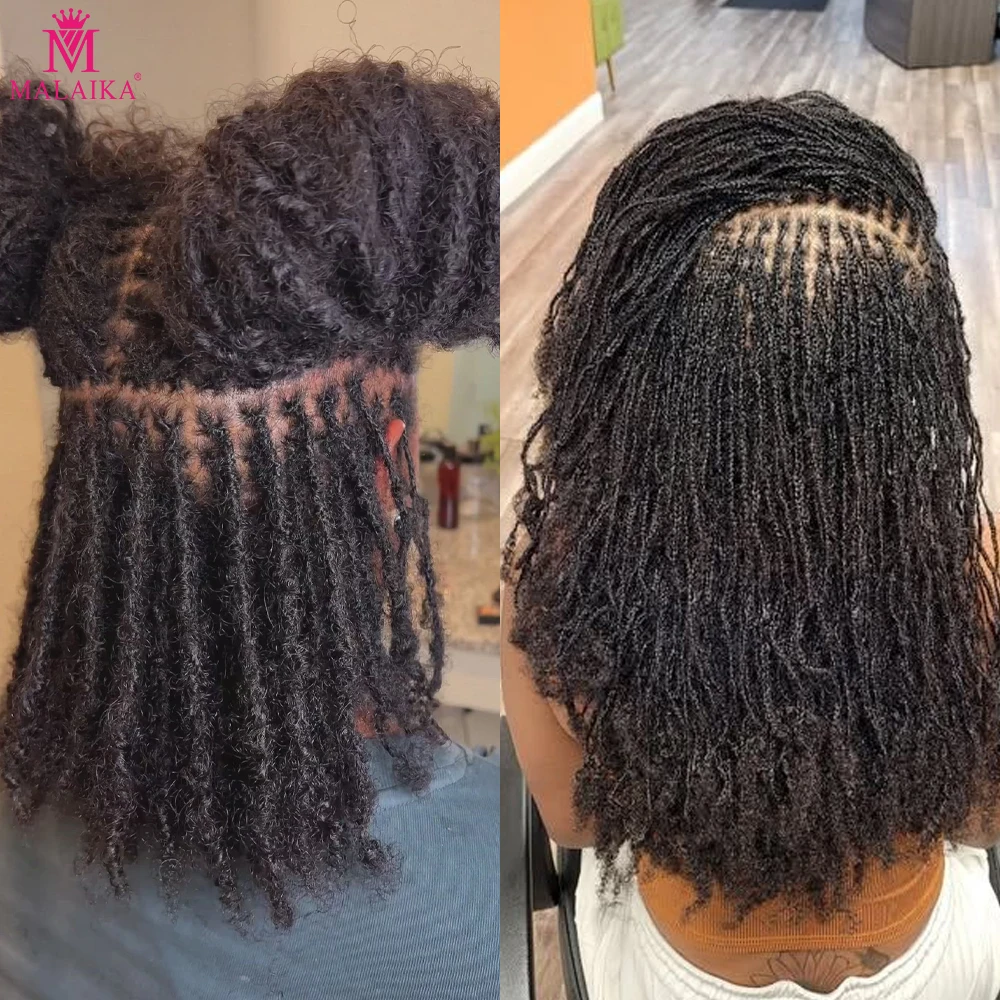 

Дреды Sister Locs, накладные, ручной работы, мягкие, для плетения, из бразильских натуральных волос, 10 дюймов, омбре, короткие, 10 прядей/лот