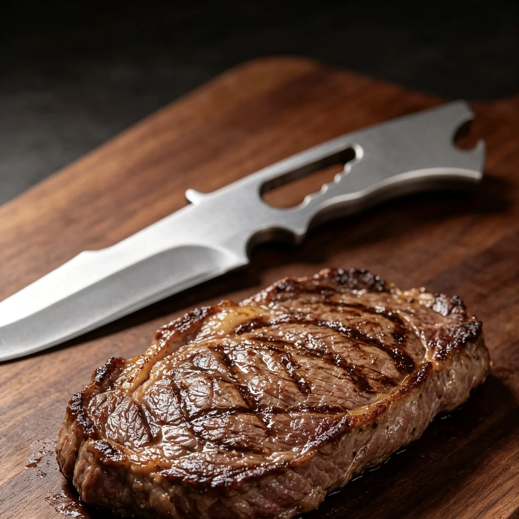 SHENJIU All-steel mirror-finish high-hardness fruit knife with practical hand grip, meat knife, multi-functional, bottle opener