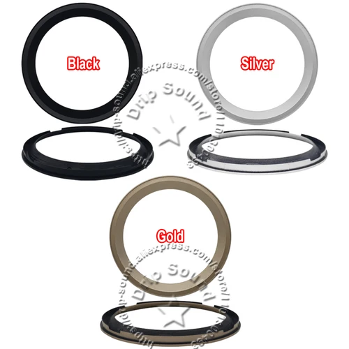 Imagen 2 del producto 98mm/122mm/151mm/182mm/224mm anillo embellecedor de altavoz de plástico bisel de rejilla para altavoz de 3 ""/4""/5 ""/6,5""/8 ""pulgadas negro/plata/oro