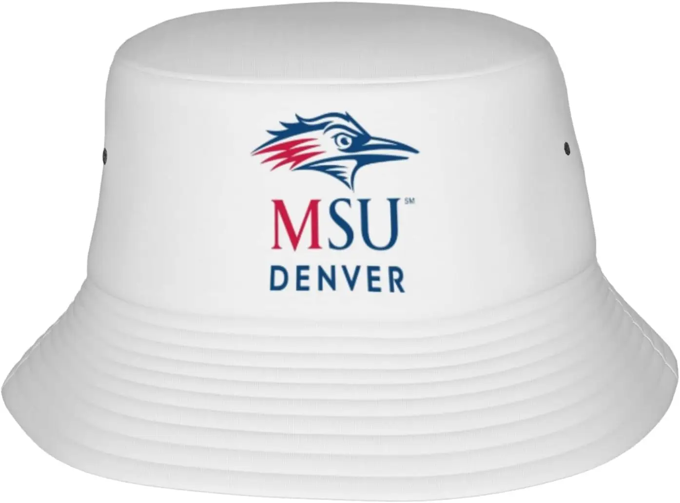 Metropolitan State University of Denver Logo Bucket Hats Fashion Sun Cap Packable Outdoor Fisherman Hat for Women and Men Black