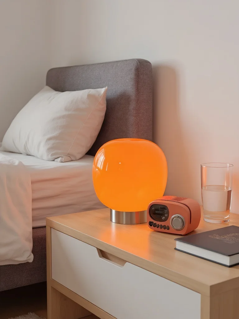 Lampe de Table en verre Macaron, pour hôtel, chambre à coucher, chevet, salon, décoration à gradation trichromatique, lampes de bureau modernes et minimalistes