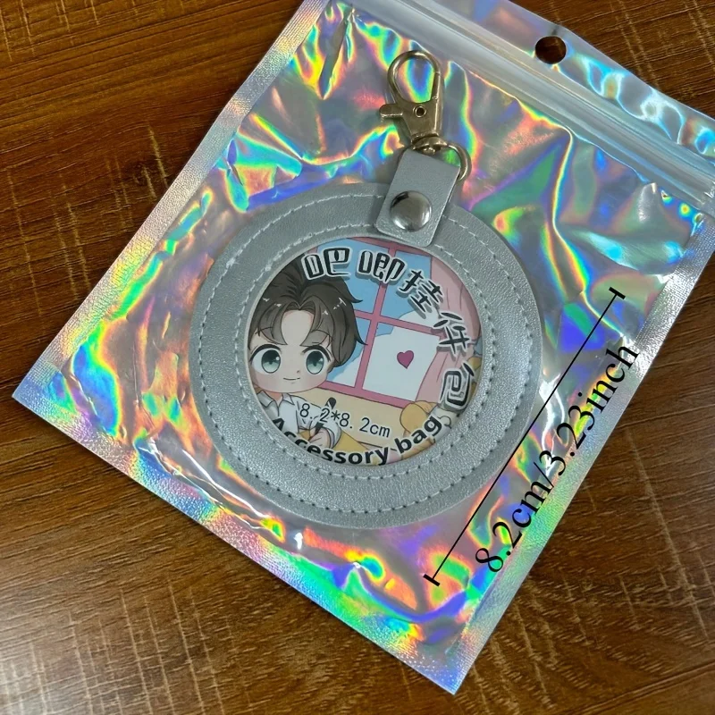 Bar protection cover pendant pain bag for outdoor transparent storage display circular peripheral badge pendant bag storage bag