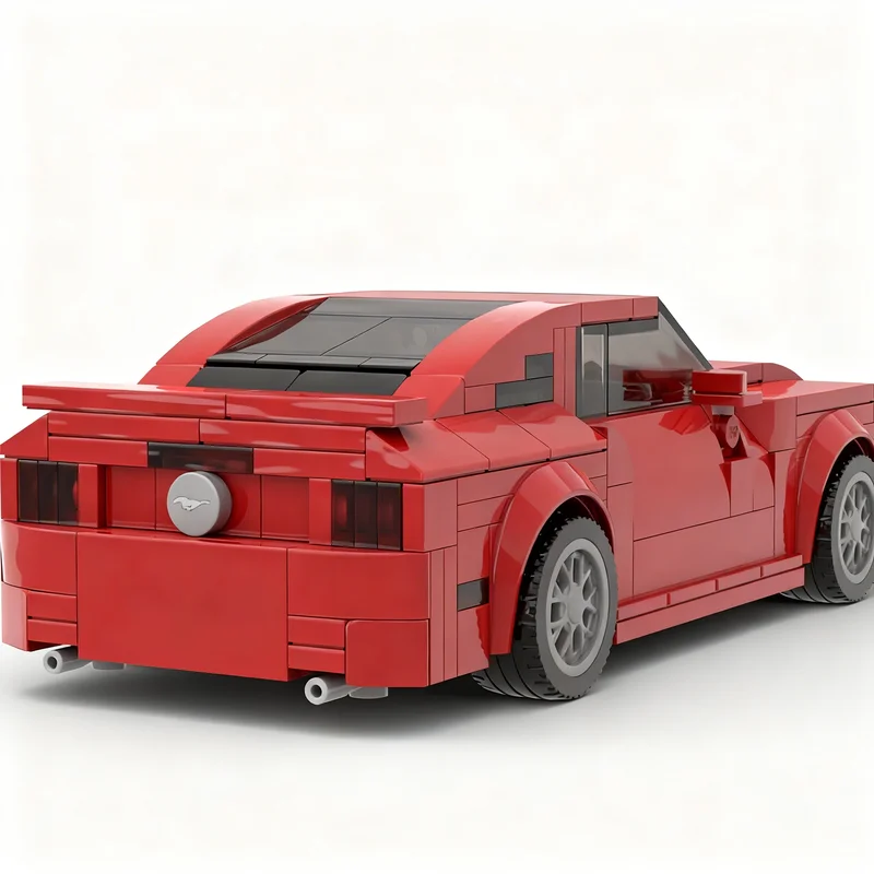 428pcs MOC Fordes Mustangs GT City Champions Model Building Blocks Christmas Gift Toys Construction Education 3D Collection