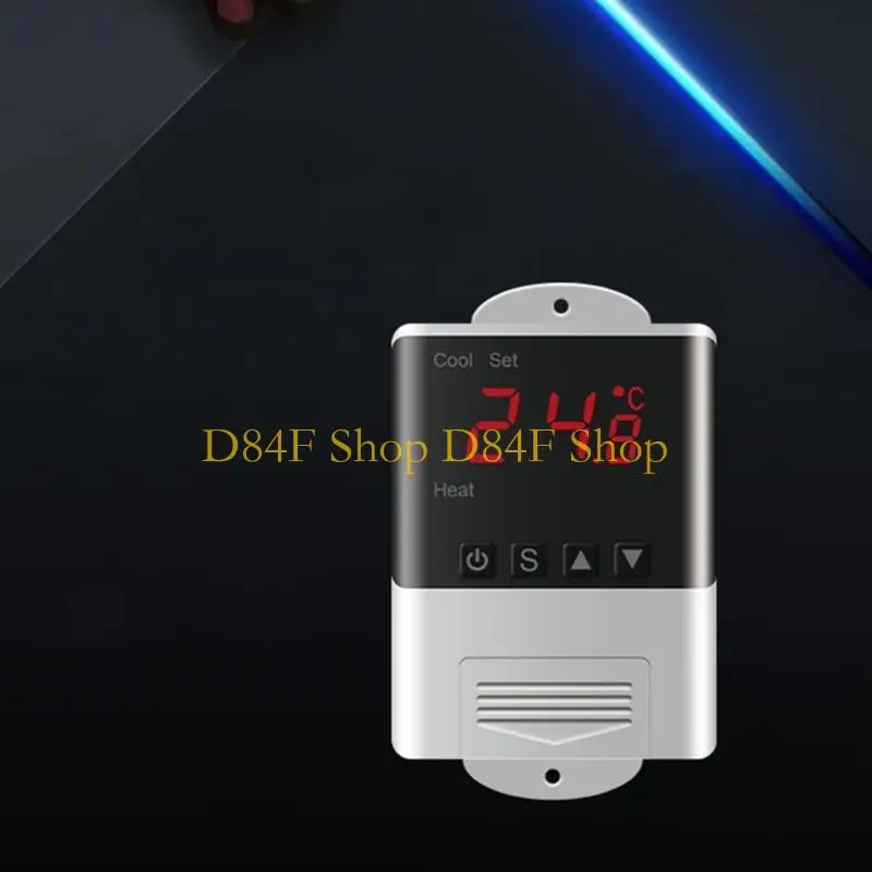 D84F ترموستات الرطوبة 110 فولت-230VAC الرقمية جهاز التحكم بدرجة الحرارة والرطوبة منظم حاضنة السيارات منظم الحرارة
