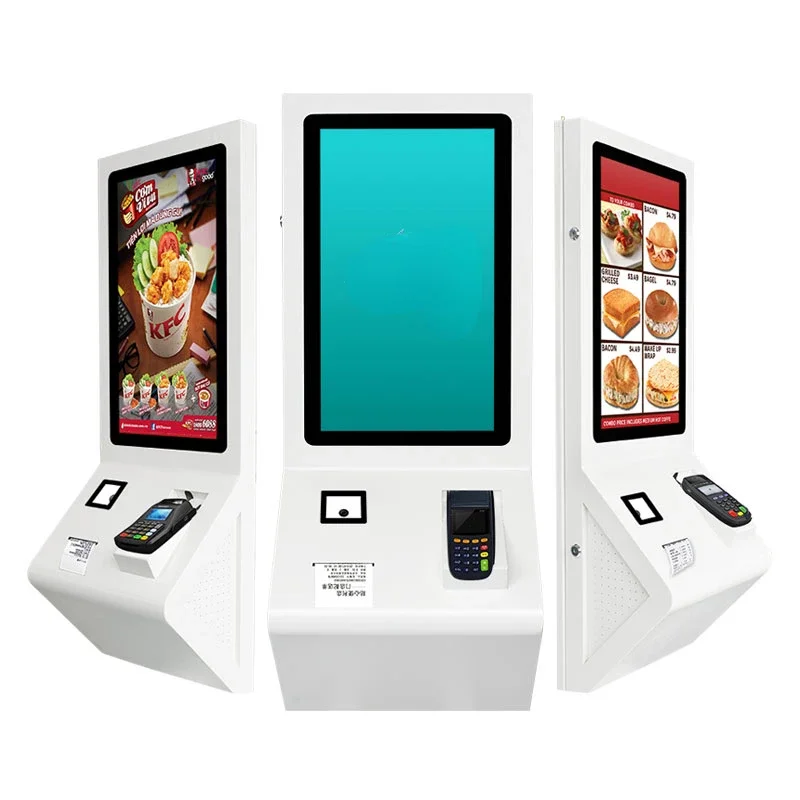 

Fast food restaurant touch screen kiosk 21.5 inch 32inch self service self order payment kiosk