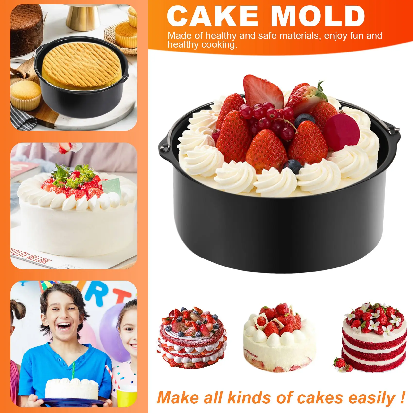 CLIM 7-набор скороварки, пароварки и фритюрницы, аксессуары для выпечки, совместимые с Foodi 5 и 6,5 и 8 Qt OP101, OP301, OP302