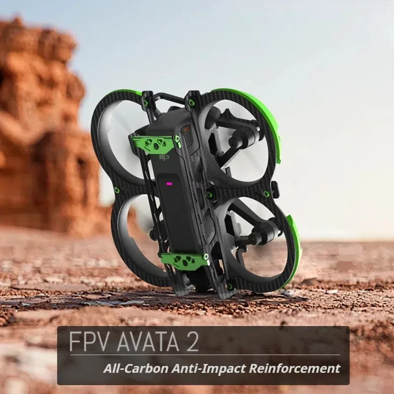

Real Carbon Fiber for Dji Avata 2 Full Protection Lightweight Anti-Fall Drone Guard Armor Protective Armor Kit Drone Accessories