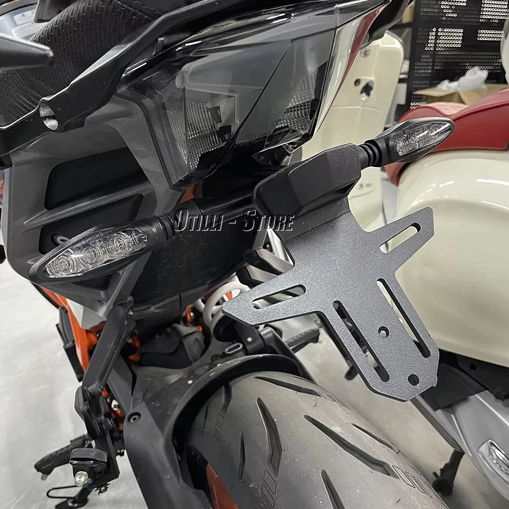 New For 390Duke 390 Duke DUKE 390DUKE 2024 Motorcycle License Plate Holder Fender Eliminator Registration Bracket Kit