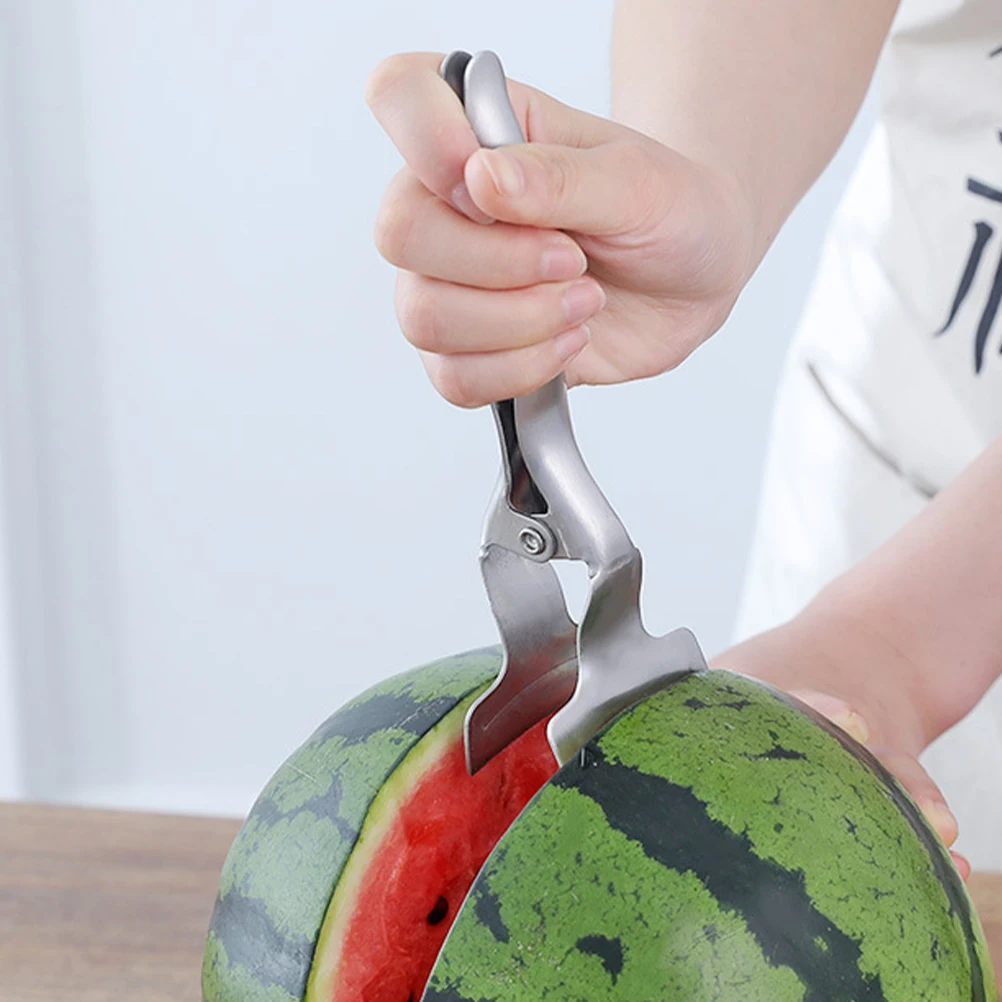 

Watermelon Divider Compact Lightweight Portable Stainless Steel Professional Fruits Opener Multi-Functional Kitchen Utensil