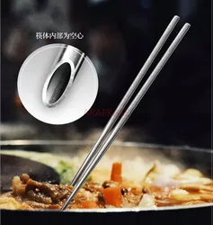 Pure titanium chopsticks, titanium alloy hollow anti mold and anti slip portable chopsticks