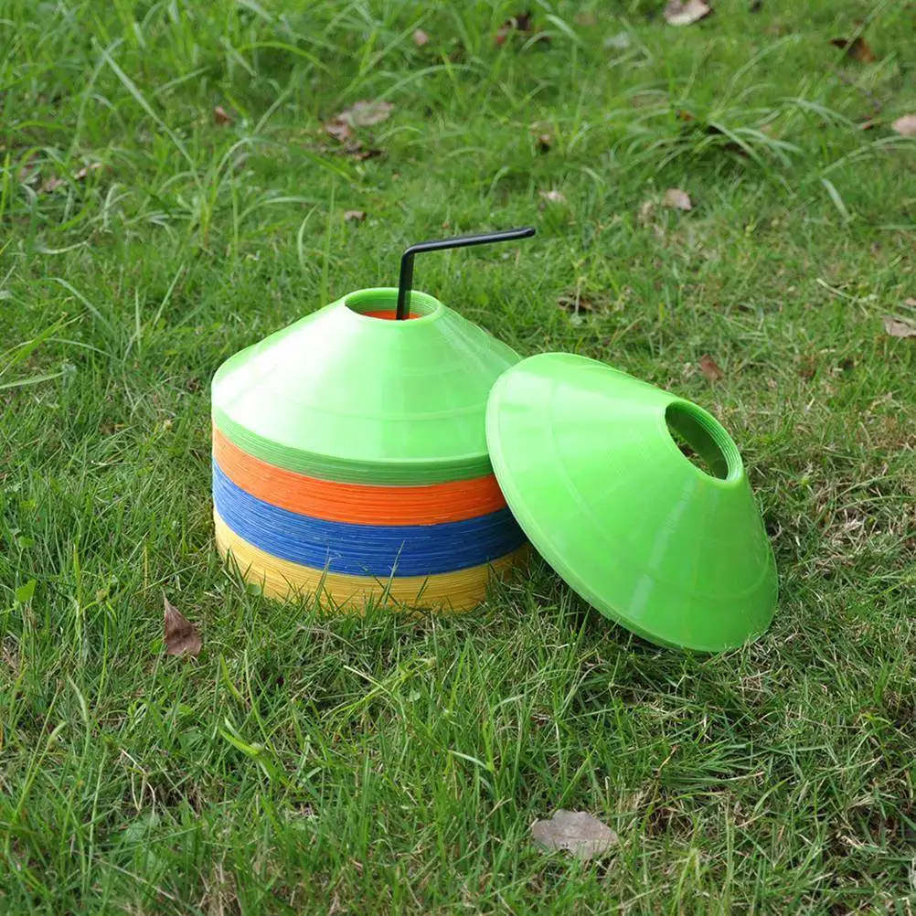 

Набор из 10 прочных маркеров для футбольных тренировок, без запаха, экологически чистые, для футбольных упражнений и маркировки зон безопасности при транспортировке